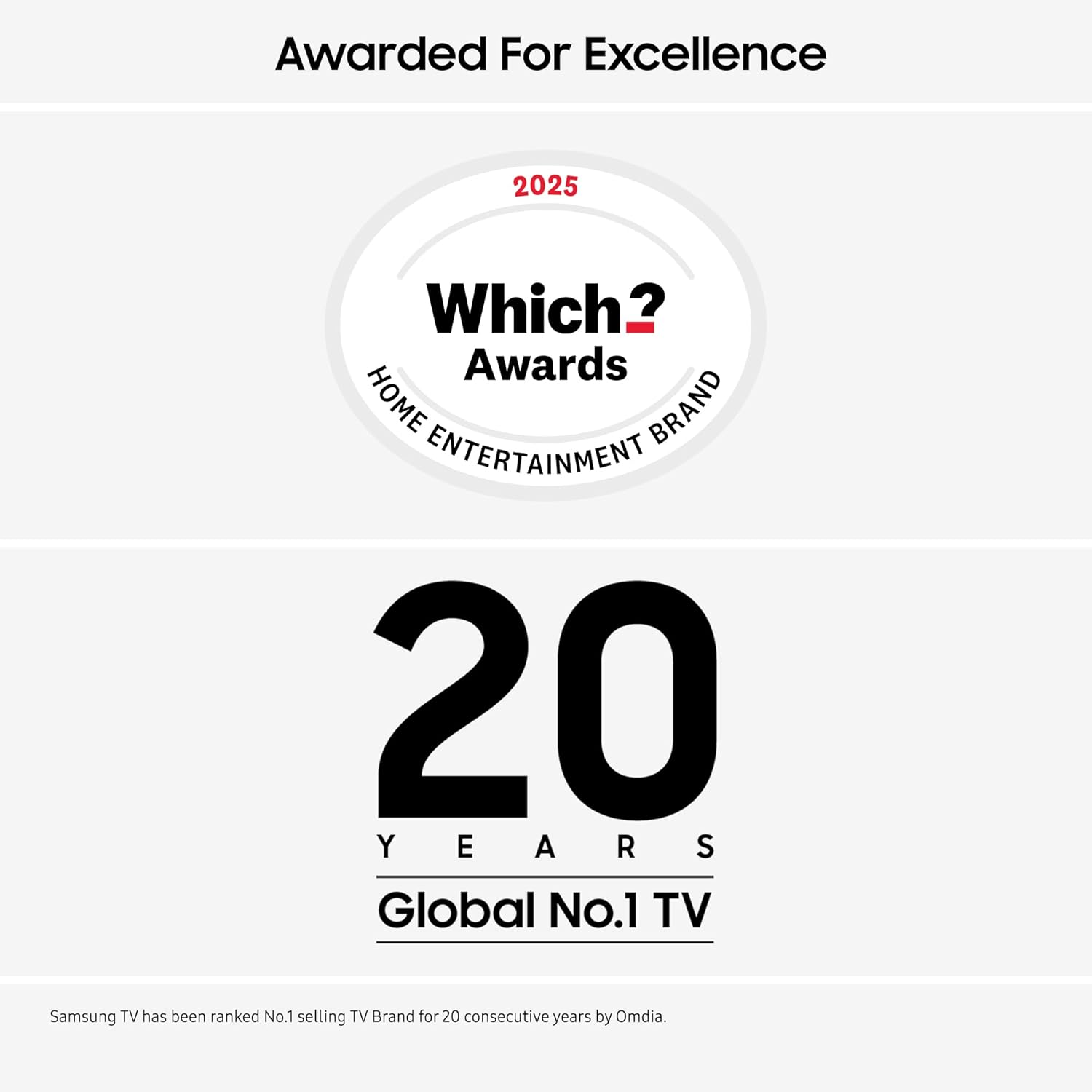 Samsung 65" UE65U7000FK Crystal UHD 4K HDR Smart LED TV – 2025 U7000F Series